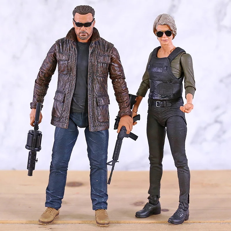 Terminator 6 Dark Fate T-800 / Sarah Conner NECA 7'' PVC Action Figure Figurine Model Toy | Игрушки и хобби