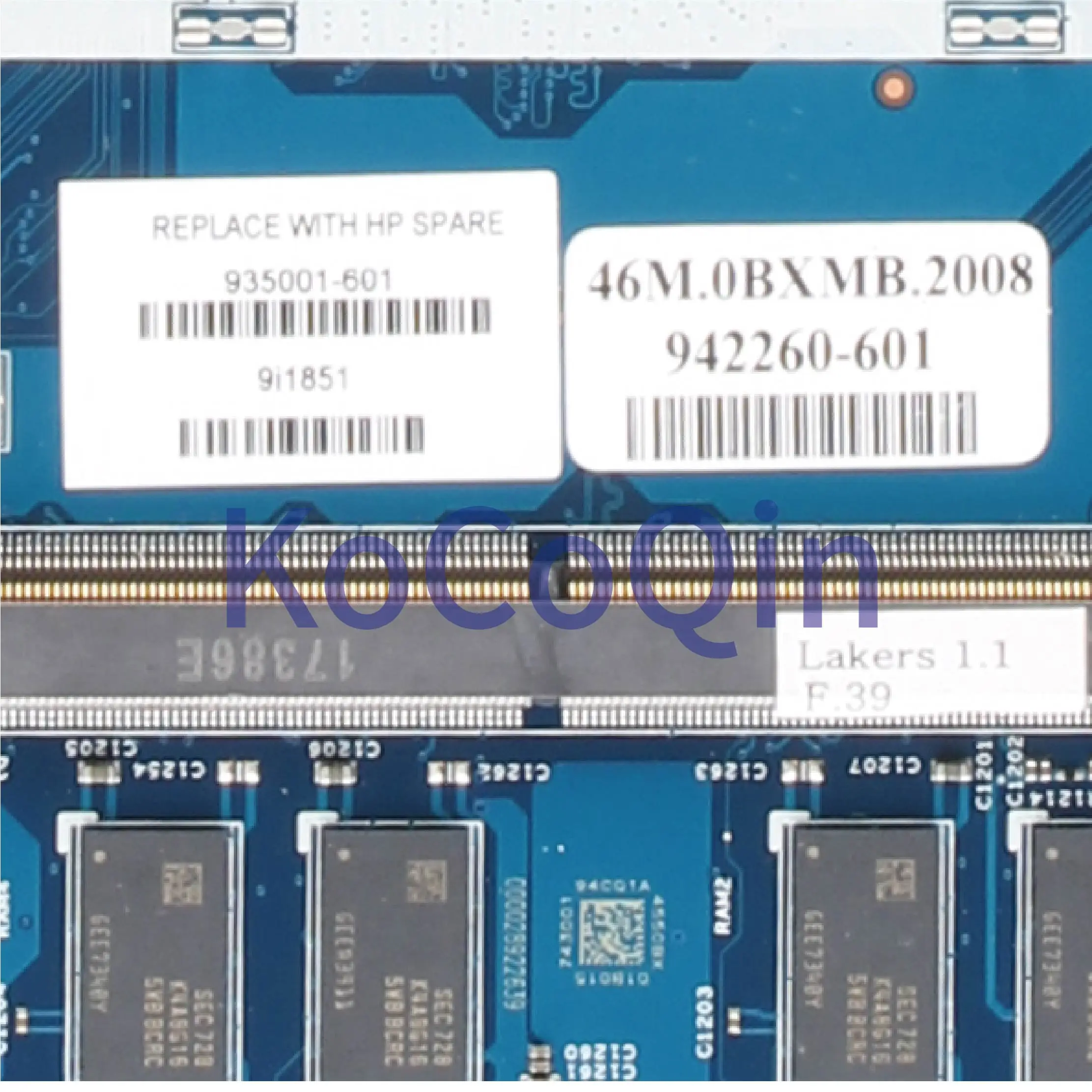 discounted  KoCoQin Laptop motherboard For HP TPN-W127 ENVY X360 15-BP SR3LC i7-8550U Mainboard 17819-1 935001-