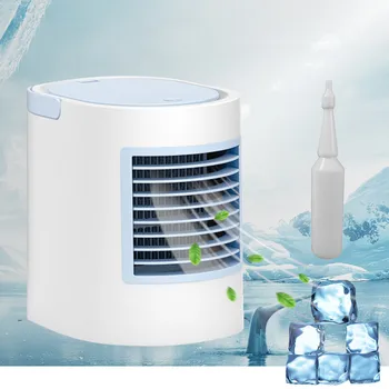 

Mini Air Cooler Mobile Air Conditioner Quiet Desk Fan With Multicolor Light Home Decor Air Humidifier Mini Humidifier dropship