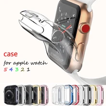Case Voor Apple Horloge Serie 5 4 3 2 1 Band Rondom Ultradunne Screen Protector Cover iwatch Case 44Mm/40Mm 42Mm/38Mm