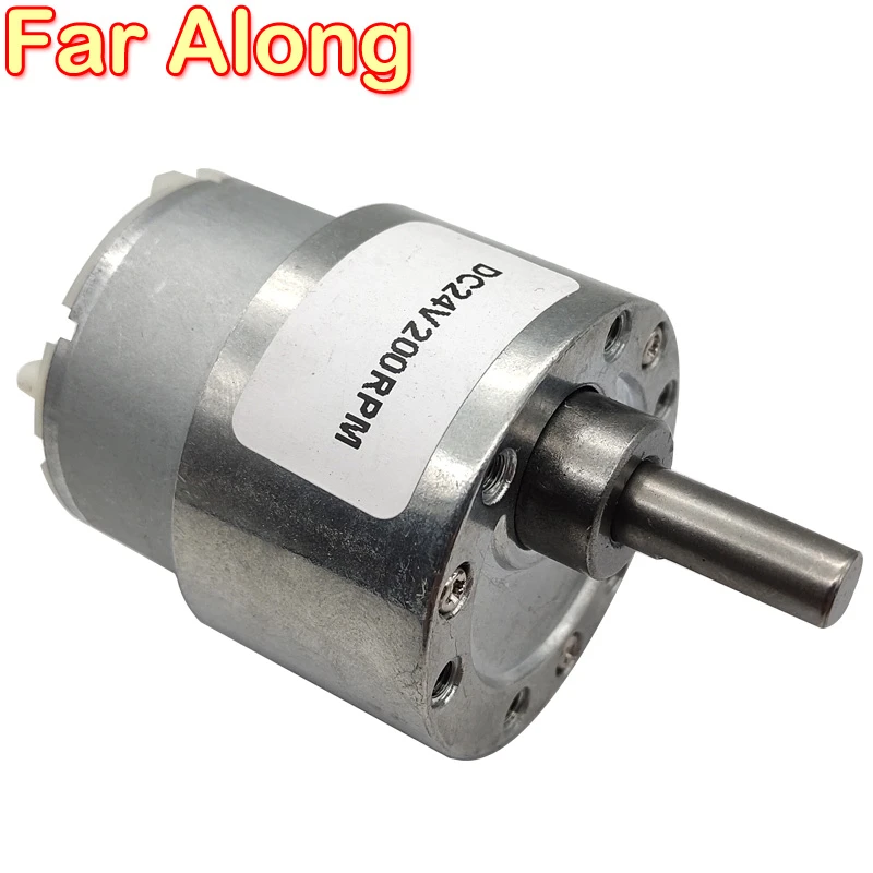 Motor de engranajes eléctrico para inteligentes, Micro Motor de engranaje de CC de 12V y 24V, cepillo de carbono de 8RPM a 640RPM, velocidad ajustable, Reversible|Motor CC| - AliExpress