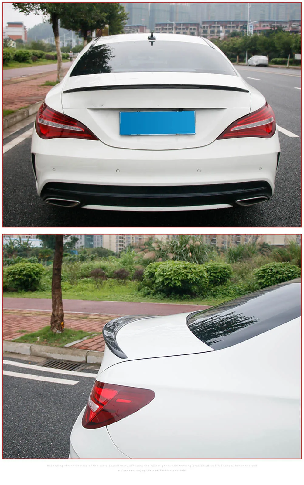 Для Mercedes-Benz A Class A180L A200L ABS задний спойлер багажника крыло губы