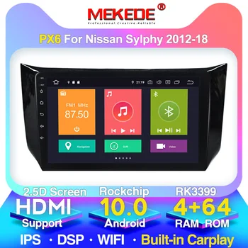 

HD 4G+64G 2Din GPS Multimedia Player Head Unit For 2012 2013-2016 NISSAN SYLPHY Android 10 10.1" 2Din Car Radio Support SWC WIFI