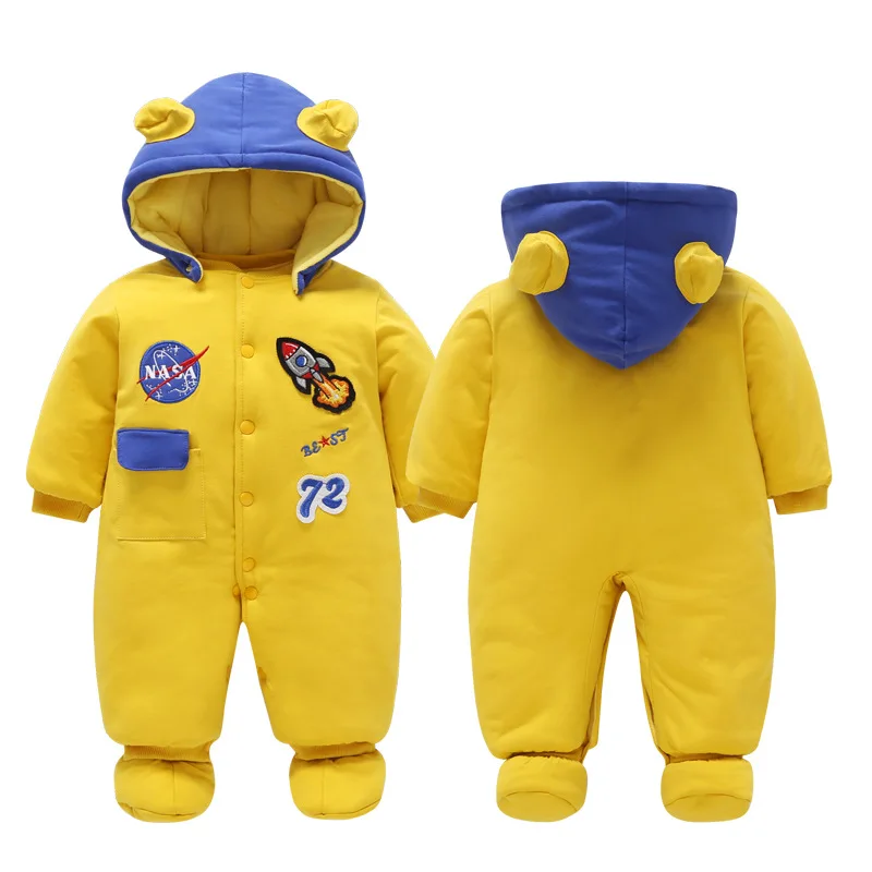 

Toddler Baby Clothes Hooded Long Sleeve Boy Girl Kids rocket Rompers Cotton Jumpsuit New Born Baby Clothes Infant Casual Outfit