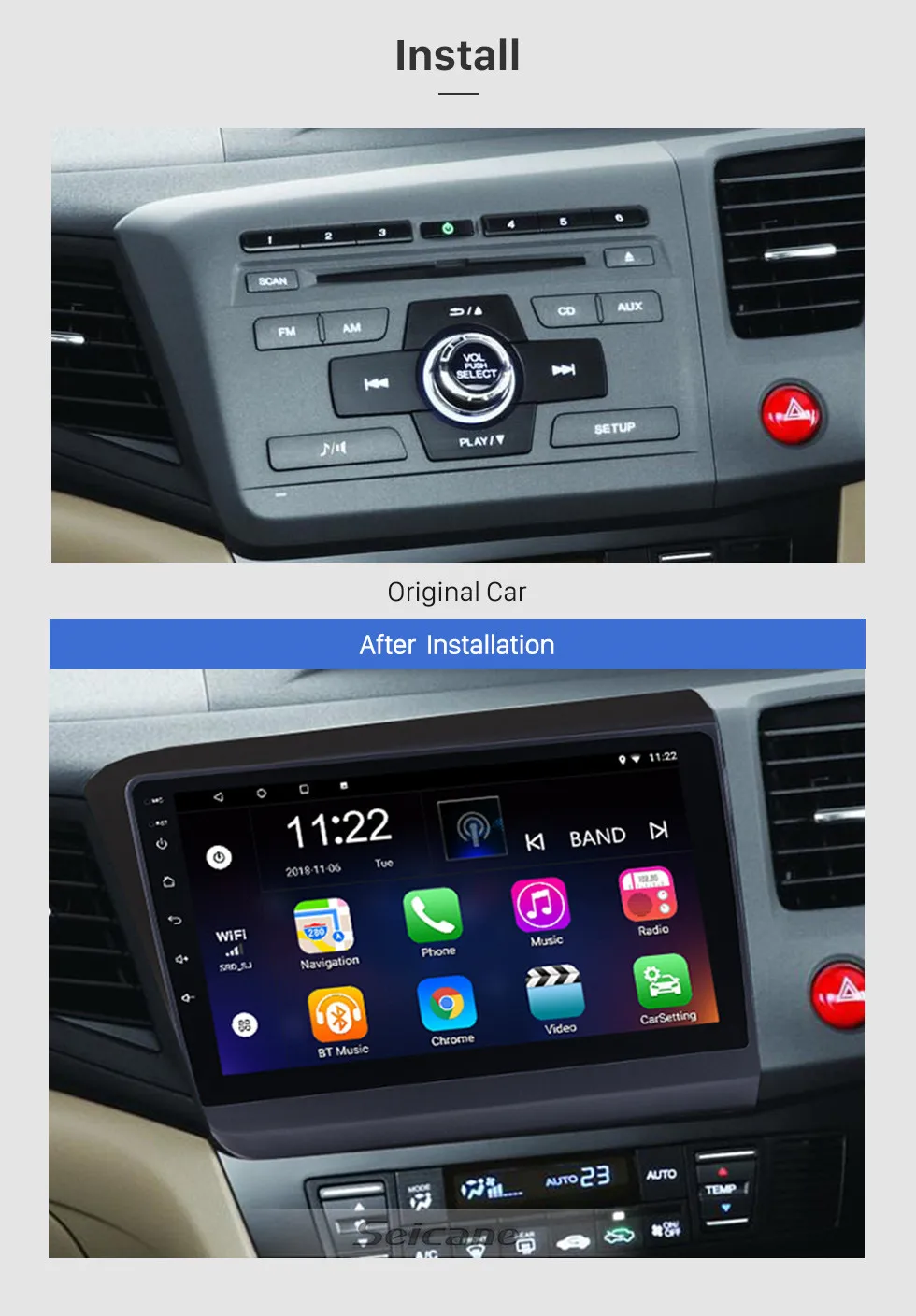 Car Radio GPS Navigation Unit Player 