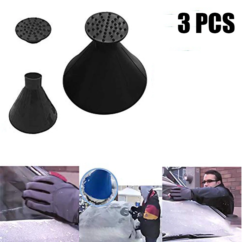 3 шт. волшебное автомобильное стекло скребок для льда воронка удаления снега