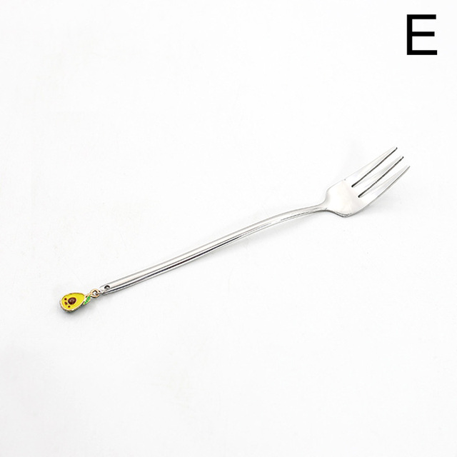Stainless Steel Spoons Forks Mini Snack Coffee Cake Dessert Food Fruit Mixing Stirring Teaspoon Party Decor Tableware