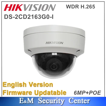 

Original Hikvision English version DS-2CD2163G0-I 6MP Network Dome POE IR IP Camera Security System free upgrade