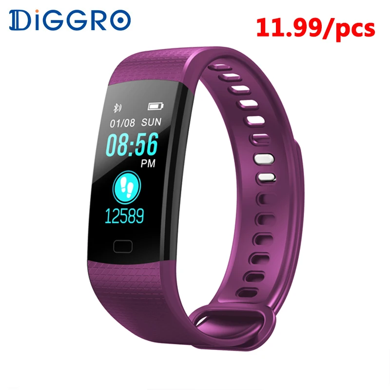 Diggro DB07 смартбраслет фитнес-трекер мониторинг сердечного ритма Bluetooth соединение IP67 для iOS и Android