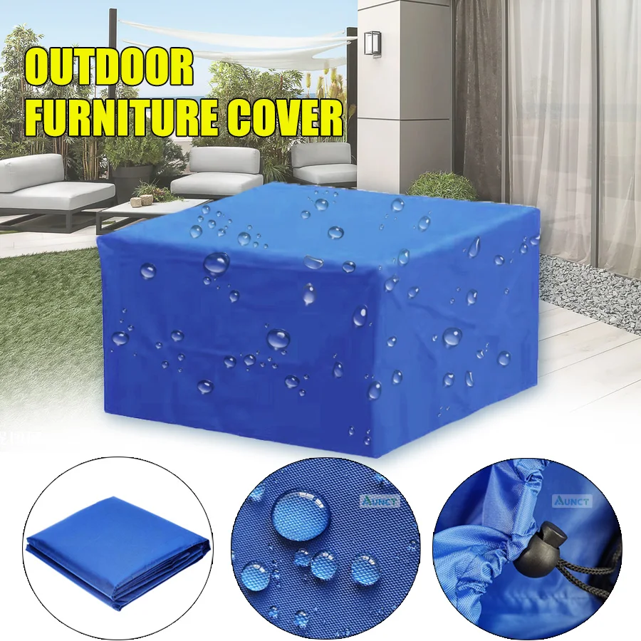 Patio Garden Outdoor Furniture Covers Waterproof 210D Rain Snow Chair covers Sofa Table Chair Dust Proof Cover Green Blue Brown