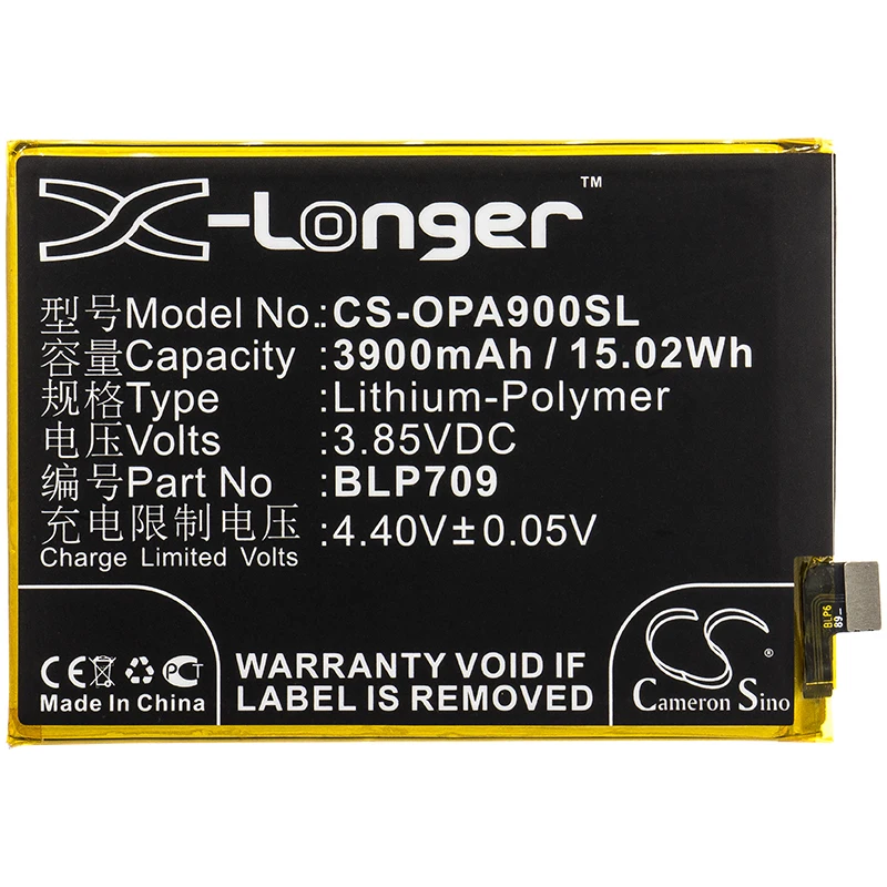 Cameron sino 3900 мА/ч, батарея для OPPO 1911 A9 A9x PCAM10 PCAT10 PCEM00 PCET00 OPPO BLP709