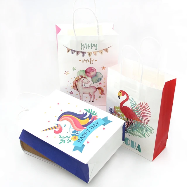 1set Flamingo DIY Paper Umbrella Drink Picks Paperboard Crafts Straws Pineapple For Summer Birthday Hawaiian Party Decorations multi 6pcs