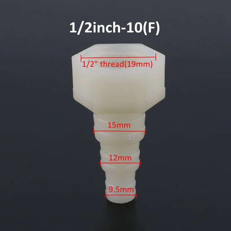 5pcs 1/2" 3/4" 1" thread to 10 16 20 25 32mm hose connector for garden irrigation aquarium tube adapter water pump fittings