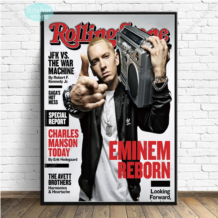 Eminem музыкальный Рэппер Обложка альбома плакат холст живопись плакаты и принты стены искусства картина для гостиной домашний декор - Цвет: 01