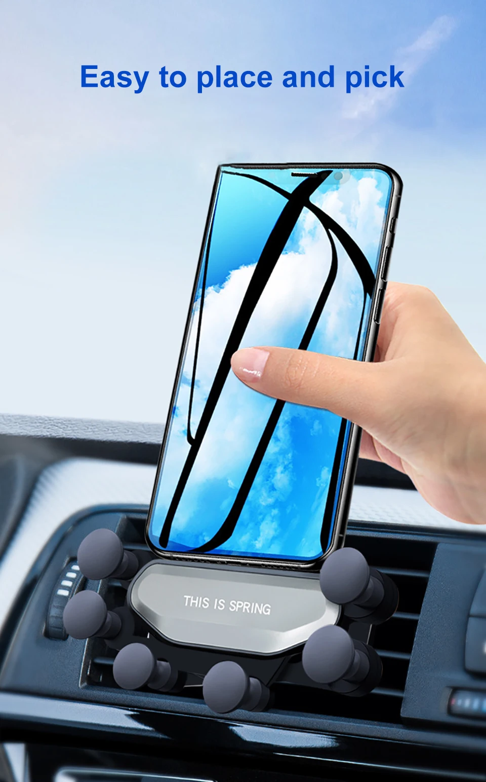 Автомобильный держатель AOSHIKE Gravity для Xiaomi Mi 9 Note 7, автомобильный держатель на вентиляционное отверстие, держатель для мобильного телефона, gps подставка для iPhone 11