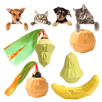 

Pet Toys Ball Dog Toy Molar Tooth Cleaning Pet Accessory Rubber Ball Dog Toy Fashion Fruit Shape