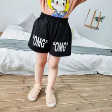 Новинка года; ; шорты с принтом для девочек; сезон весна; модные детские шорты для девочек; 1-6 лет