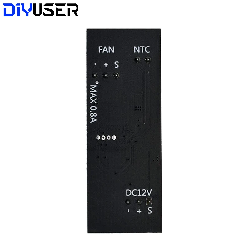 DC 12V PWM Speed Controller Fan Speed Governor 2-3 Wire Computer Temperature control Switch for PC CPU Cooler Fan Alarm STK IC