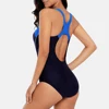 Anfilia One Piece Women Sports Swimwear Sports Swimsuit Patchwork Beachwear fitness slim Bathing Suit Padded Bikini Monikini ► Photo 3/6