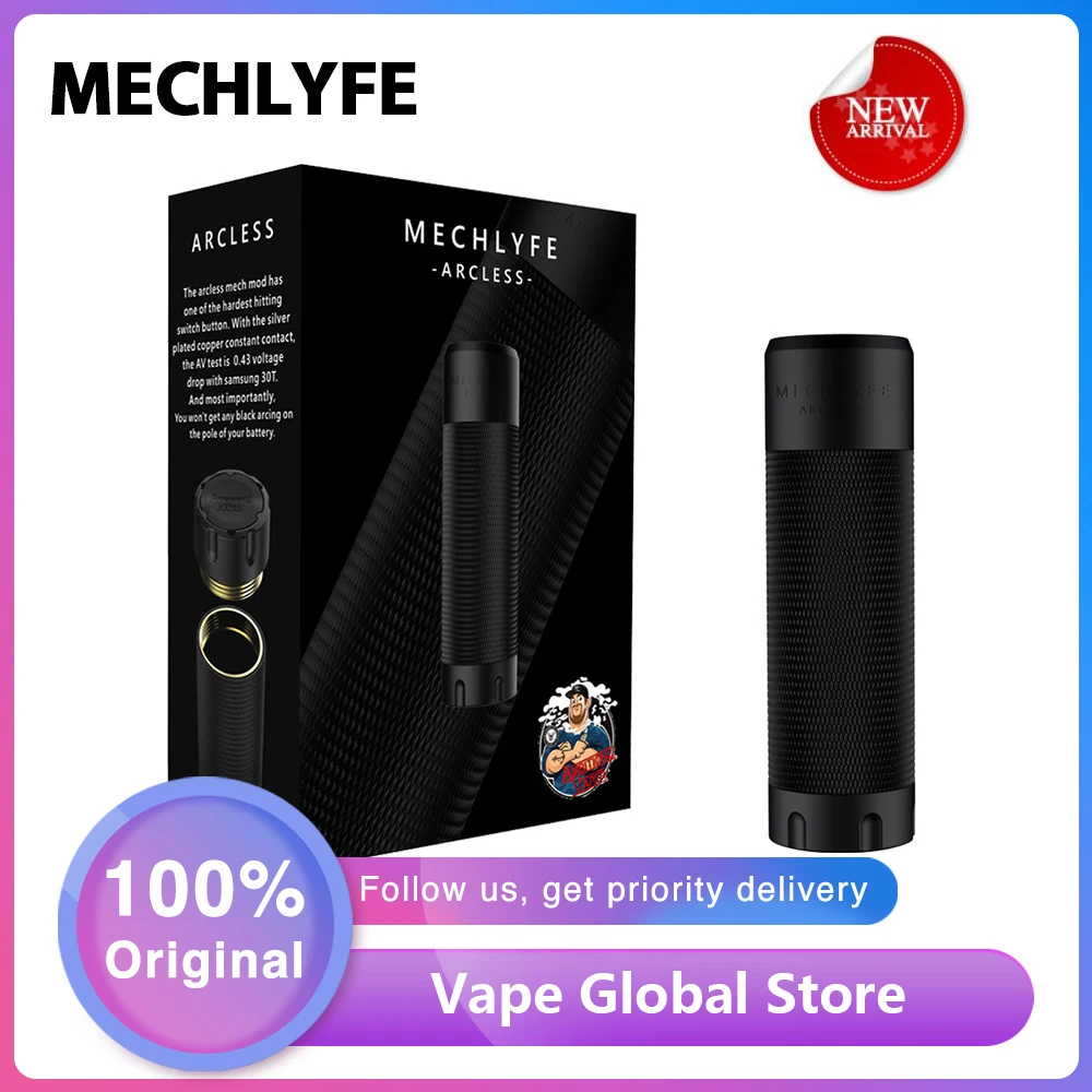 ГОРЯЧАЯ Оригинальная MECHLYFE x AmbitionZ вейпер бездуговой мех мод Vs наборный трубки, электронная сигарета, испаритель Vape MOD Мощность По 18650/21700/20700