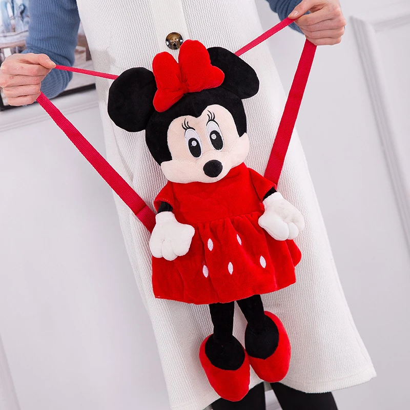 Disney Mickey Mouse Cartoon Children S Bag For School Kindergarten Baby Shoulder Bag Boy And Girls 1 5 Years Old Large Backpack Plush Backpacks Aliexpress