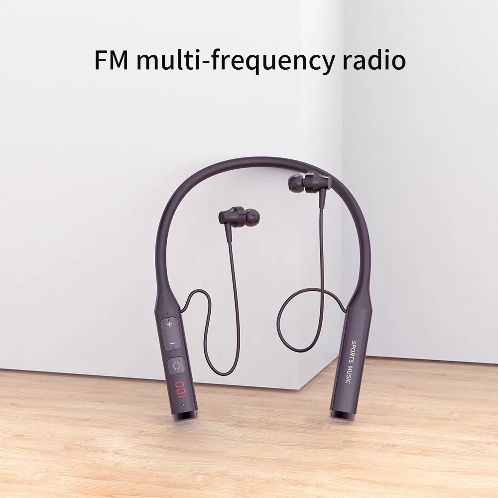 3 в 1 Bluetooth 5 0 Спортивные Беспроводные наушники с шейным ремешком магнитная Hi-Fi