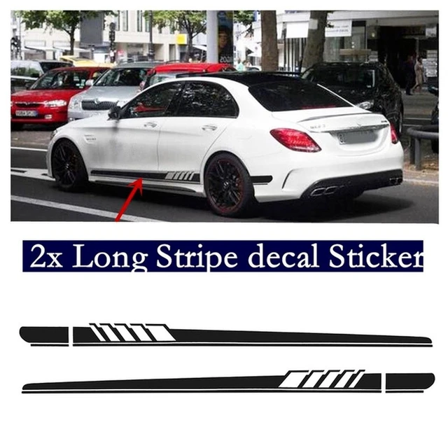 Car Side Skirt Stickers Decal,for Mercedes Benz W204 C63 AMG S204