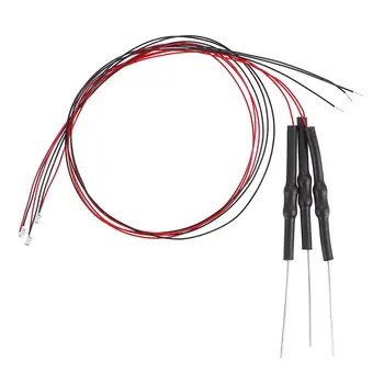 

uxcell Prewired SMD LED Light Emitting Diode with Resistor Red 0805