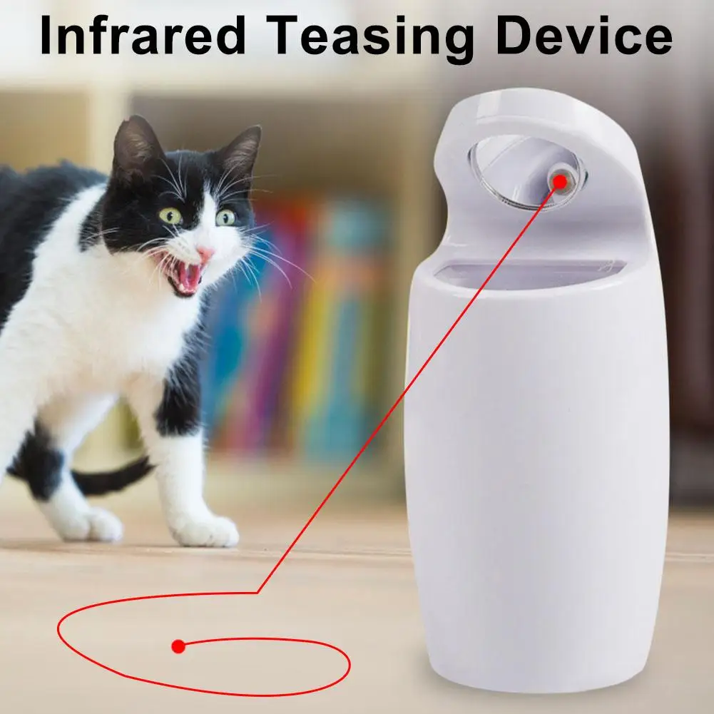 Интерактивные игрушки для кошек автоматический вращающийся Свет Pet электрическая игрушка Инфракрасный Прорезыватель зарядка через usb светоизлучающее устройство