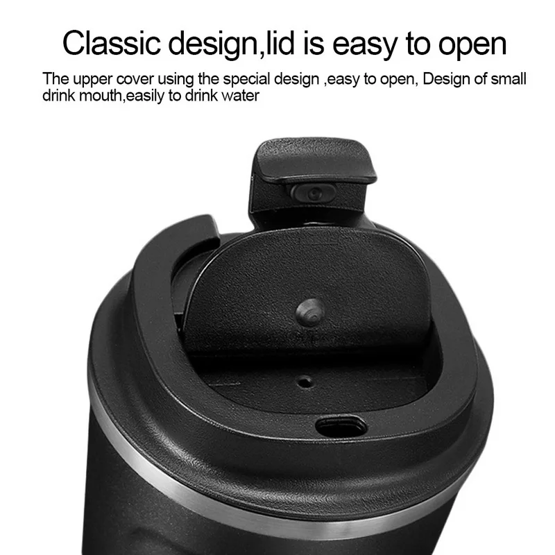 Kopen 380 500ml Beker Verdikte Rvs Thermo Cup Travel Office Koffie Vacuüm Geïsoleerde Kopje Koffie