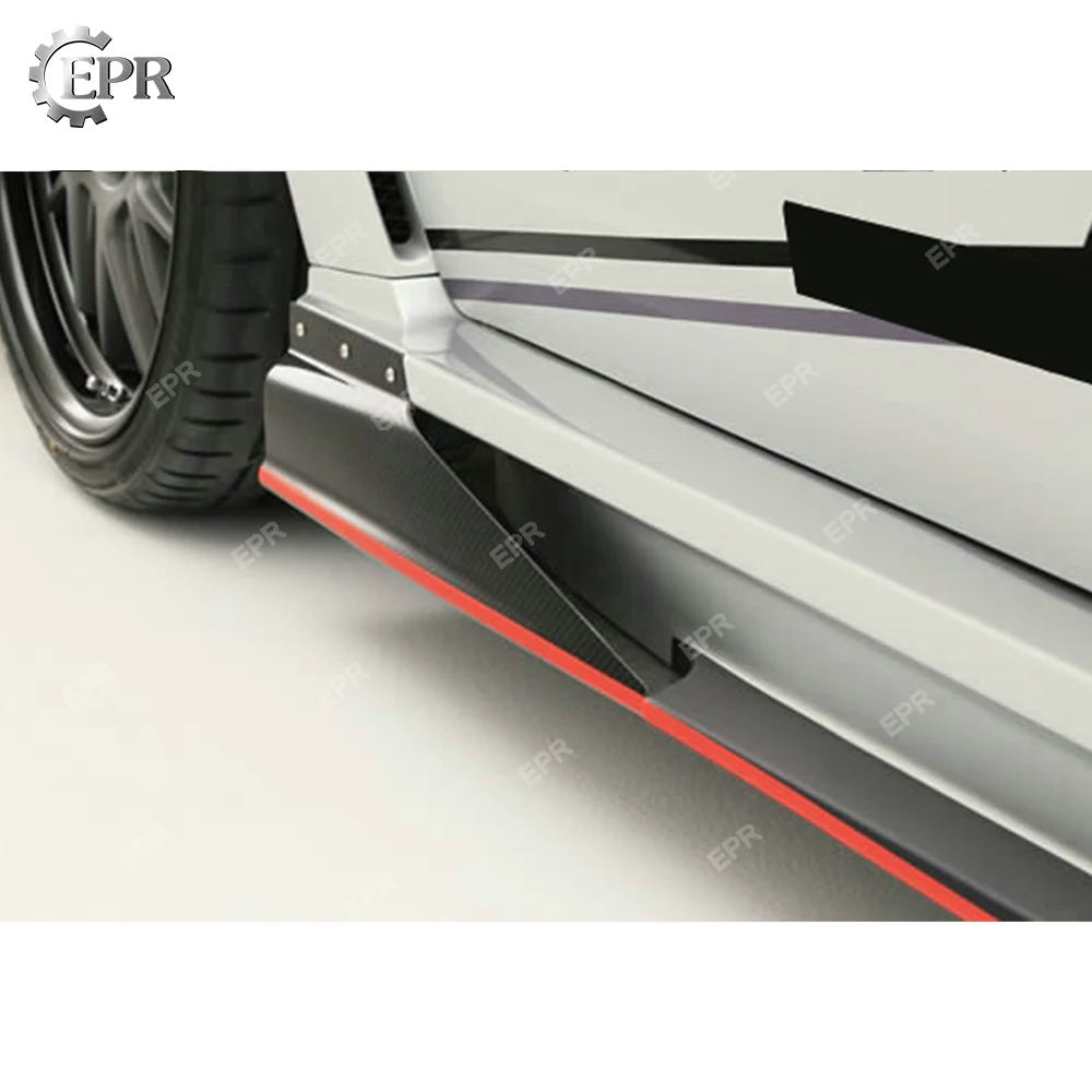 

For Subaru Impreza GRB GVB STI 2016 VER Varis Ultimate Carbon Fiber/Glass Fiber Side Skirt Trim (with air shroud)