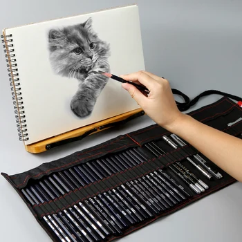 

Marie's Sketch Pencil Set Sketch Pen Drawing Pencil Set Beginner Student Professional Full Set of Sketch Pen Art Supplies