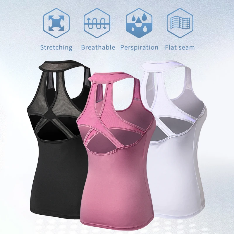 Топ для йоги, жилет, женский спортивный топ, майка Duick, сухая, фитнес, женская спортивная рубашка, тренажерный зал, Йога, топы, женская футболка, рубашка без рукавов для занятий йогой