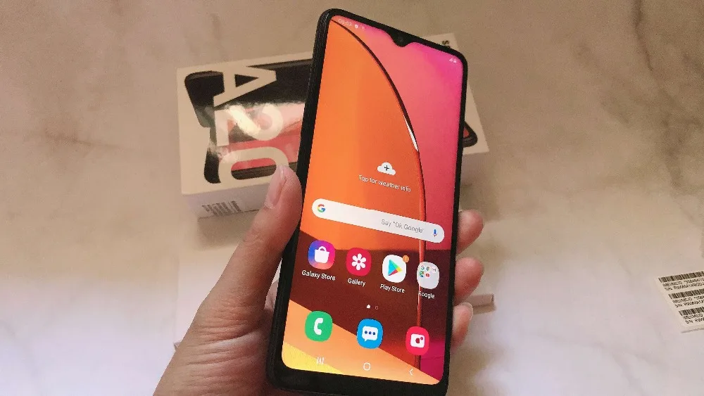 Новый оригинальный мобильный телефон samsung Galaxy A20s (SM-A2070) LTE 6,5 4G ram 64GB rom Snapdragon 450 МП камера заднего вида