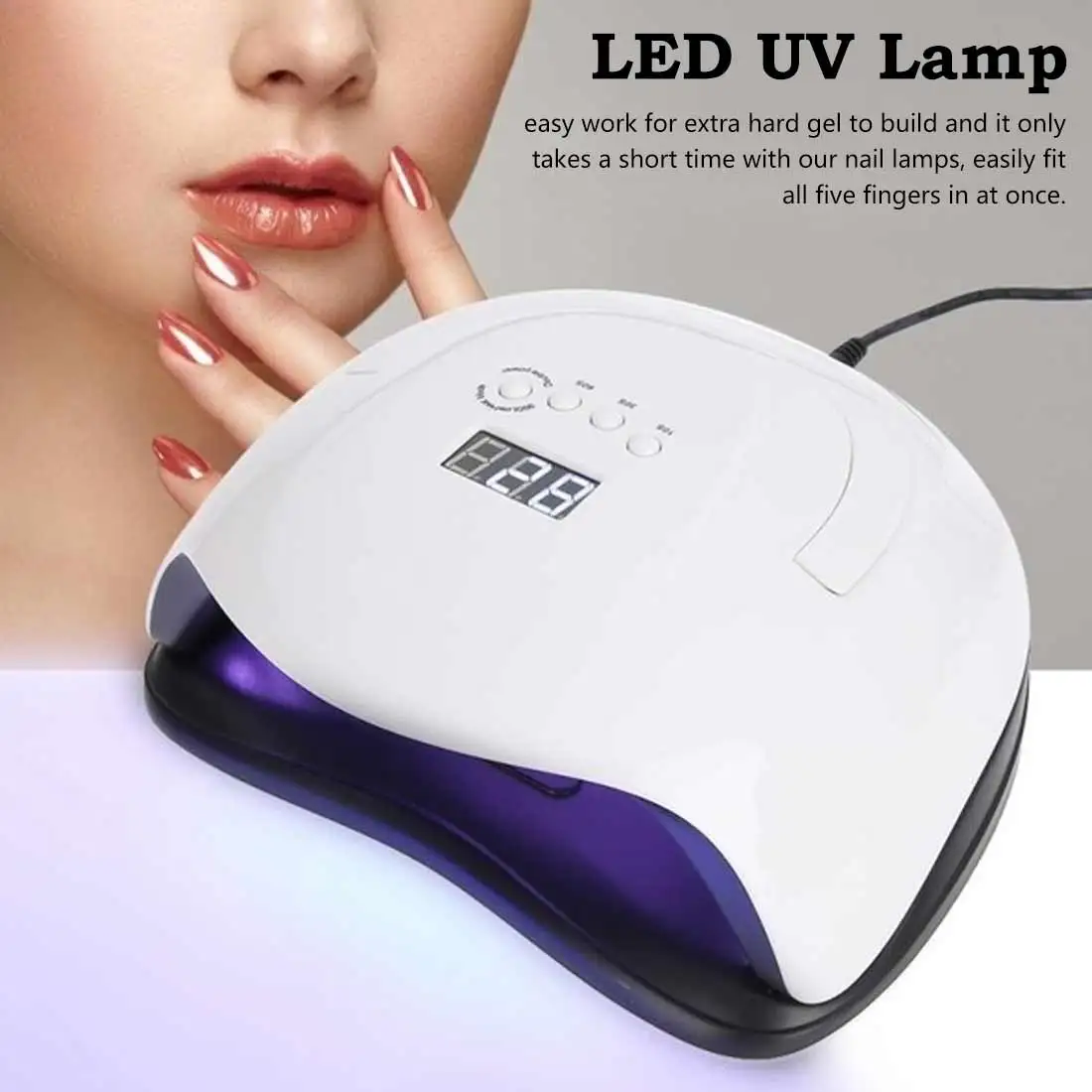 

UV LED Gel Polish Nail Lamp Curing Lamp with Bottom 30s / 60s Timer LCD Display Lamp for Nail Dryer