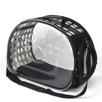

Pet Supplies Bag Folding Zipper Breathable Cat And Dog Universal Fashion And Convenient Transparent Breathable Bag