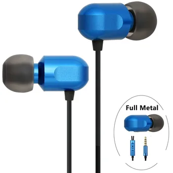 

GGMM Full Metal Headphones Noise Isolating Earbuds With Mic 3.5 Universal Clarity Rich Bass In Ear Earphones Earpiece For Phones