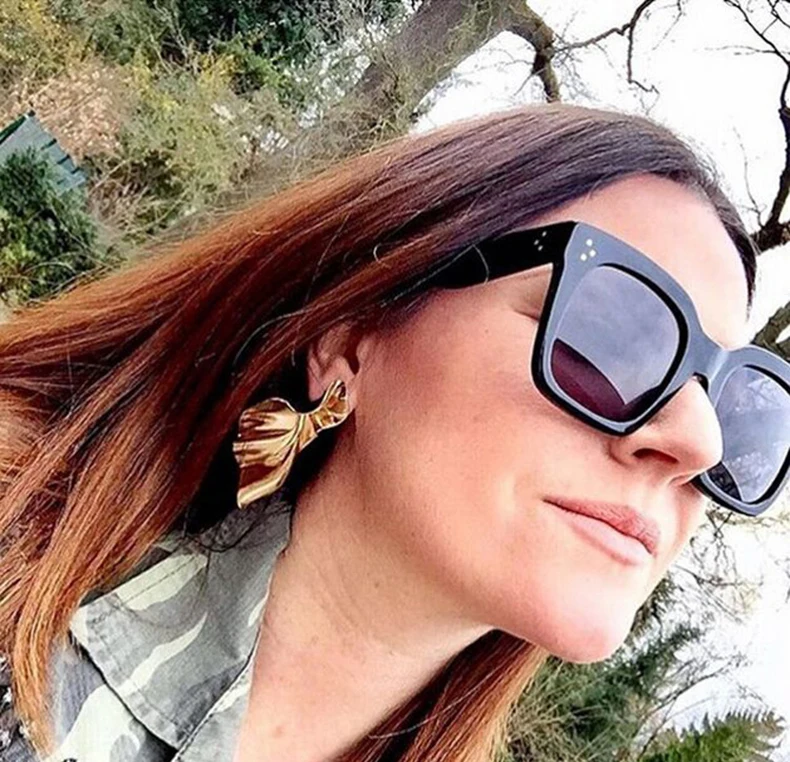 JackJad gafas De Sol cuadradas estilo TILDA mujer, anteojos De Sol femeninos con tres puntos, diseño De marca degradado, Estilo Vintage, 41076|de sol|oculos de solsunglasses women gradient - AliExpress