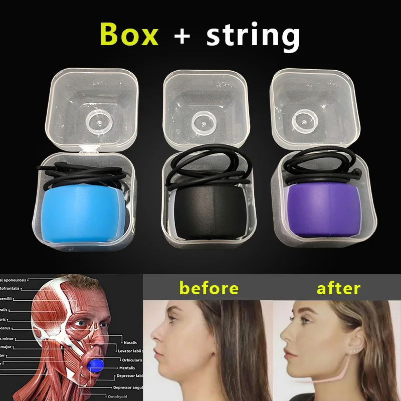 Fitness visage Masseter hommes visage pop n aller bouche mâchoire mâchoire Muscle exercice mâcher balle mâcher morsure briser la formation