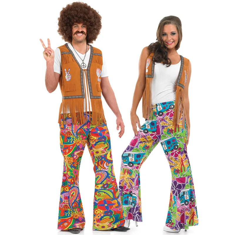

Couples clothing to Europe and the United States retro chic disco hip-hop Halloween stage clothing men and women