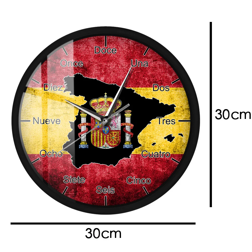 Relógio de parede espanha com moldura de