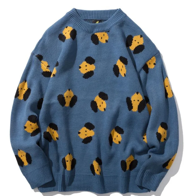 UYUK2019 Autumn And Winter Trend Street Loose Casual Cute Wild Cartoon Pattern Men's Round Neck Sweater Clothes Men Hombre UYUK2019 Autumn And Winter Trend Street Loose Casual Cute Wild Cartoon Pattern Men's Round Neck Sweater Clothes Men Hombre