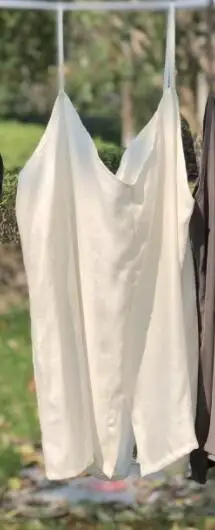 white cupro Женские летние короткие топы на бретельках, Camis, Женские однотонные мягкие майки, топ из тонкой ткани - Цвет: white cupro