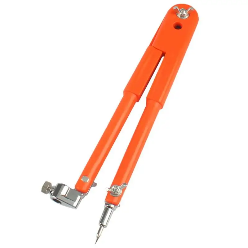 45 Steel Circular Marking Scribe Wood Working Drawing Compass Industry Tool - Цвет: A