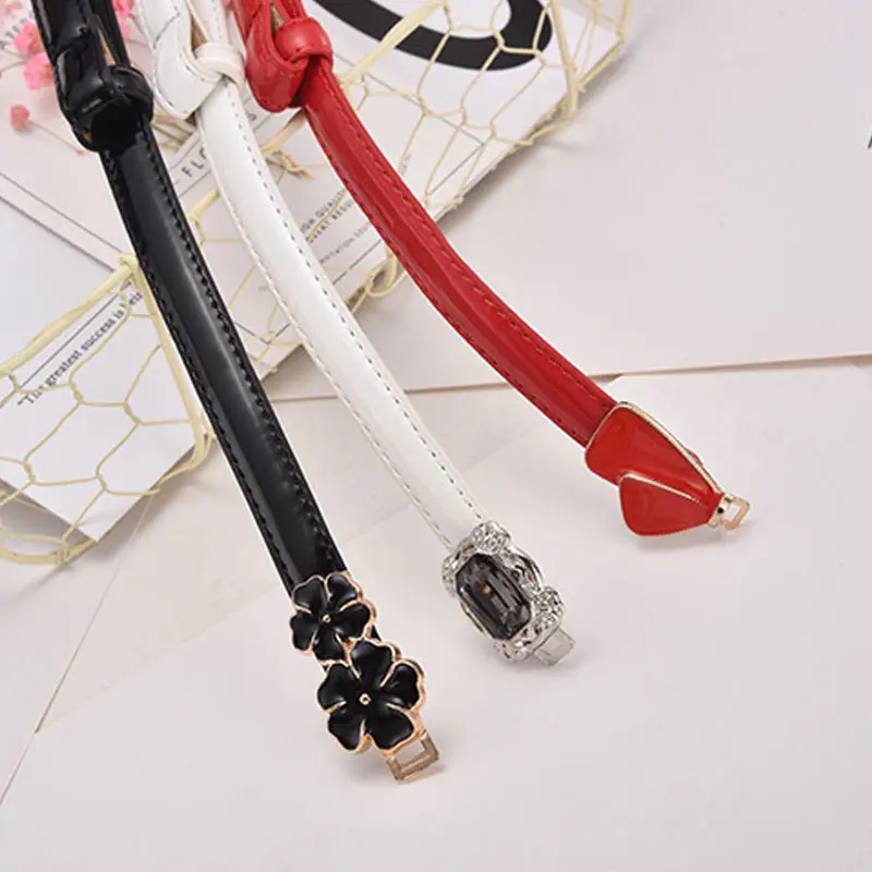 26 Colors New Design Belts Adjustable Students Leather Flower Dress Cummerbunds PU 1PC
