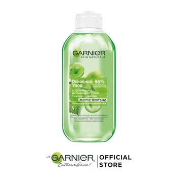 

Garnier Tonic facial "Basic care, Extract Grape", refreshing, for normal and mixed skin, 200 ml