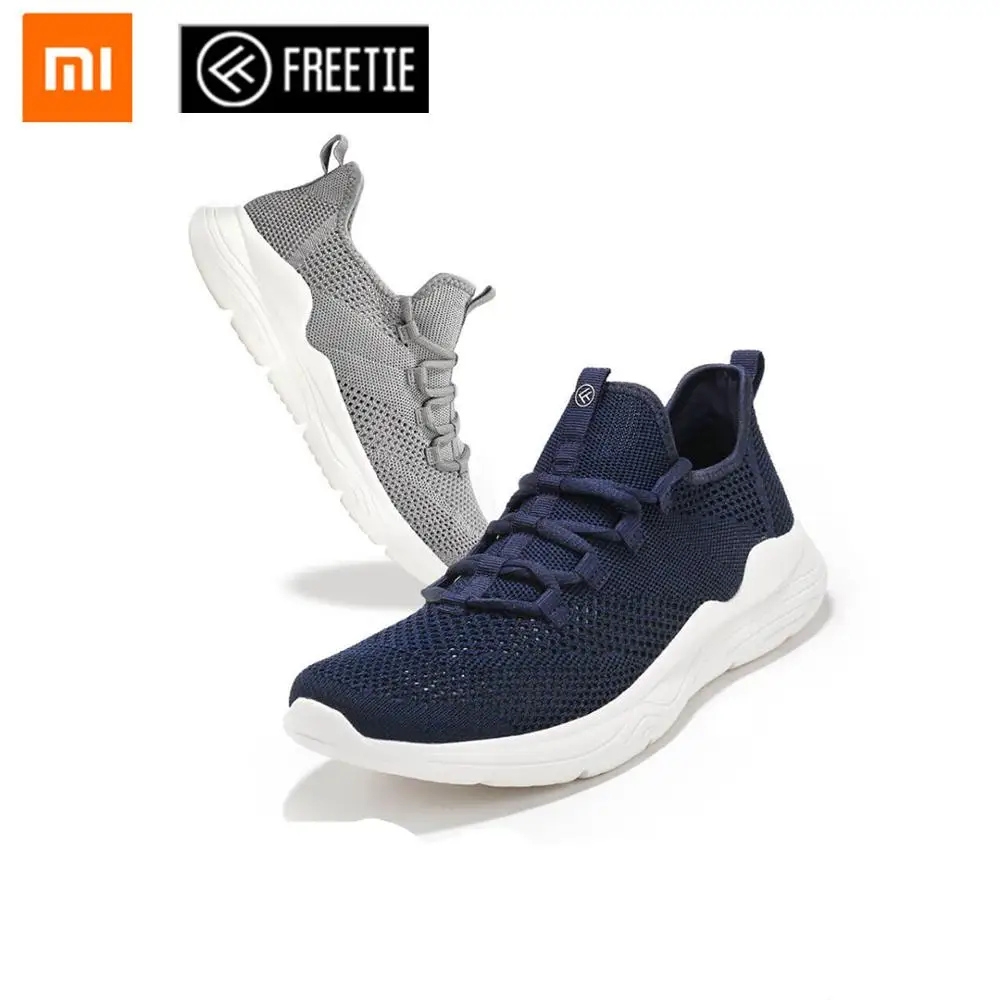 Xiaomi Mijia FREETIE вразлёт, плетение Дышащие Беговые мужские кроссовки с сеткой удобные летние повседневные кроссовки для фитнеса
