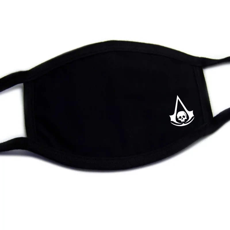 KZblack-5035 Assassin's Creed mask night lighting men's and women's autumn and winter animation game Tide cotton - Цвет: KZblack-5035