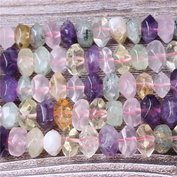 

Fashion Natural Jewelry Turbo crystal cut corner Loose Beads 6.5x11mm DIY Woman Bracelet Necklace Ear Stud Accessories