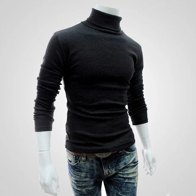 WENYUJH 2019 New Autumn Winter Men's Sweater Turtleneck Solid Color Casual Sweater Men's Slim Fit Brand Knitted Pullovers XXL WENYUJH 2019 New Autumn Winter Men's Sweater Turtleneck Solid Color Casual Sweater Men's Slim Fit Brand Knitted Pullovers XXL